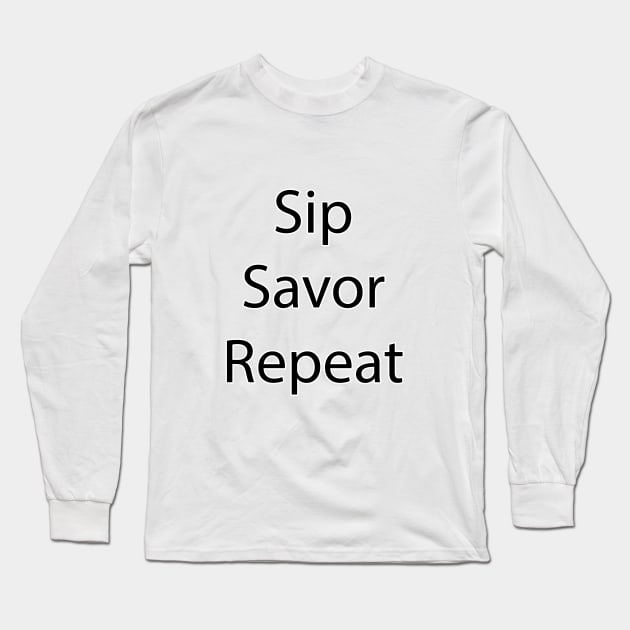 Food and Drink Quote 5 Long Sleeve T-Shirt by Park Windsor